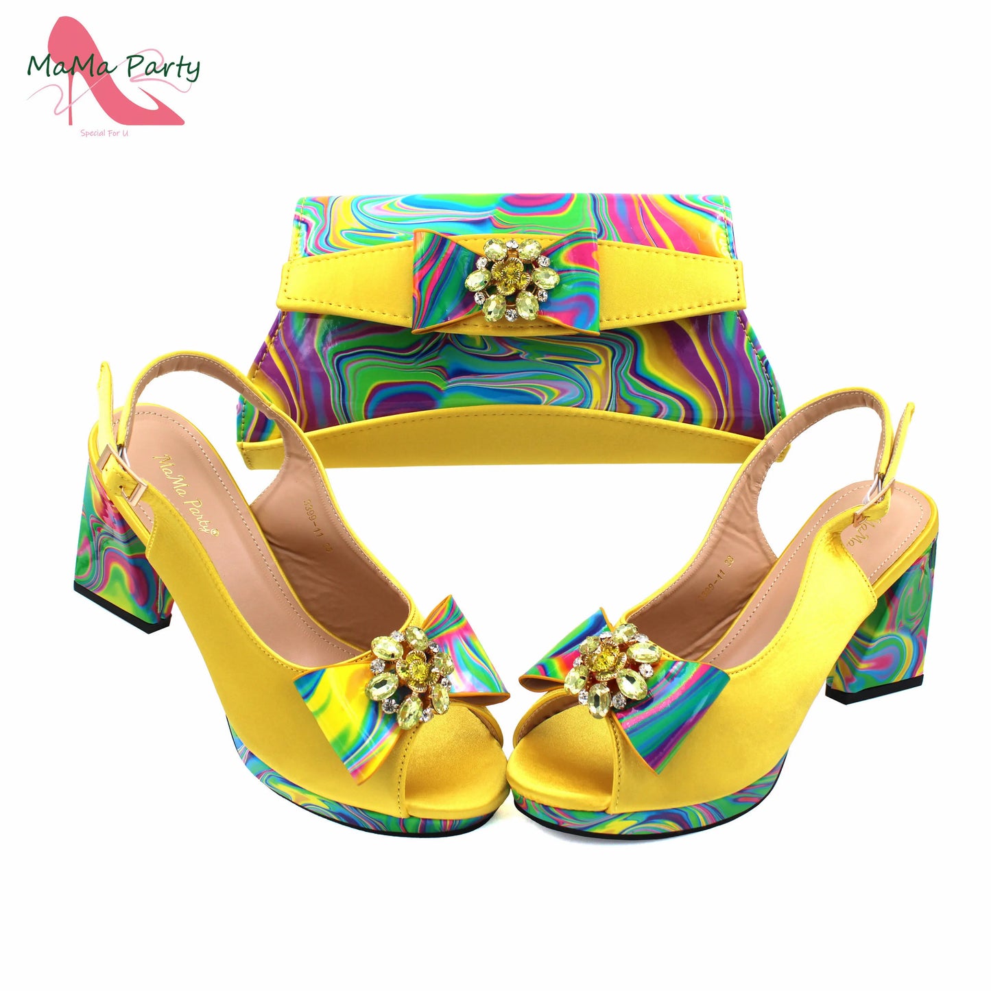 Red Color Italian Design Shoes Matching Bag Set Super High Heels Pumps for Garden Party