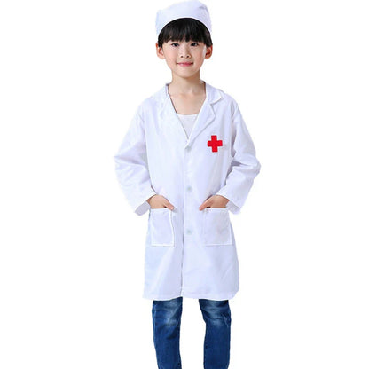 Kids Cosplay Clothes Boys Girls Doctor Nurse Uniforms Fancy toddler Christmas Xmas Role Play Costumes Party Wear doctor gown