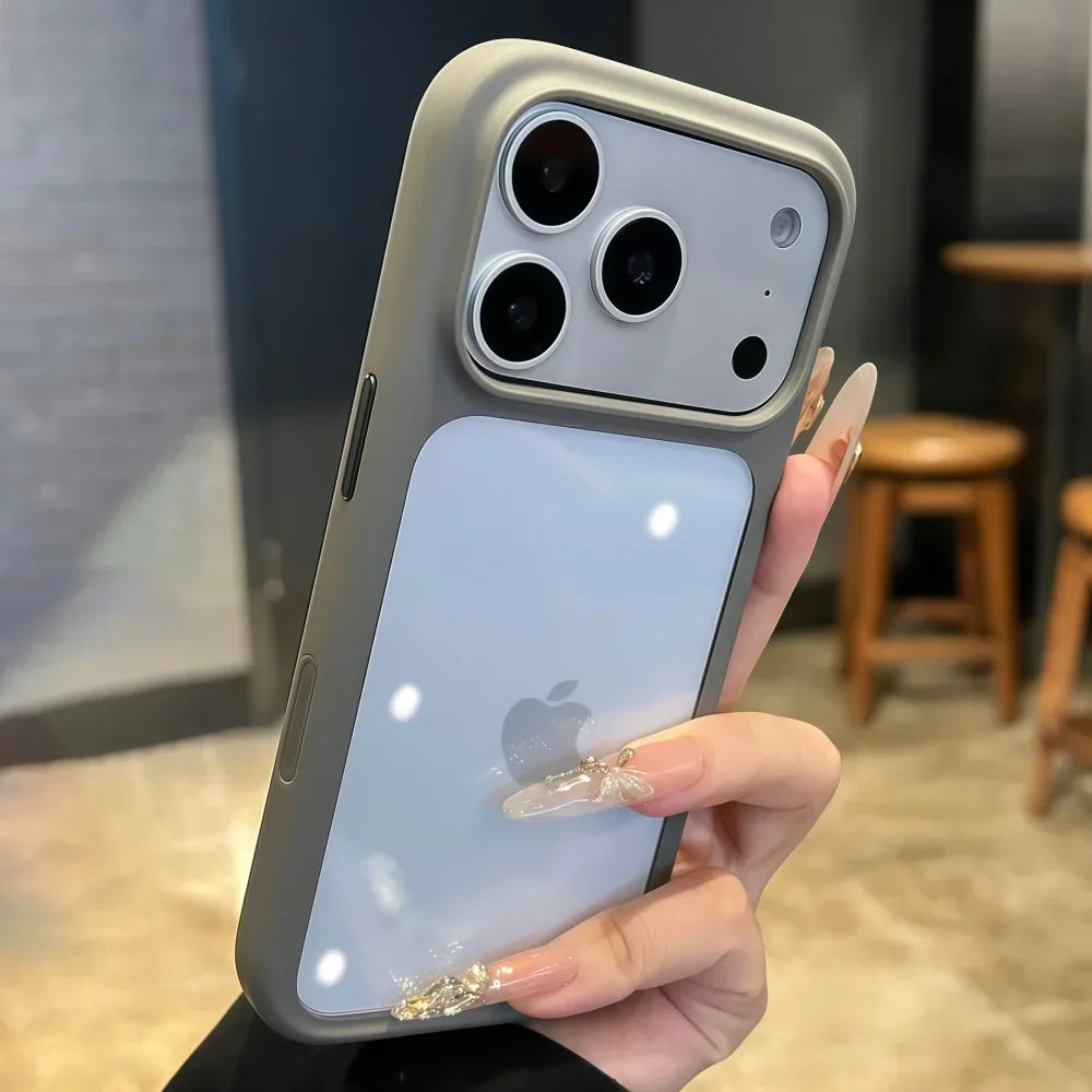 Intelligent Camera Touch Button Crystal Clear Phone Case for iPhone 17 Pro Max 17 Pro 17 Air Transparent Shockproof Cover Funda