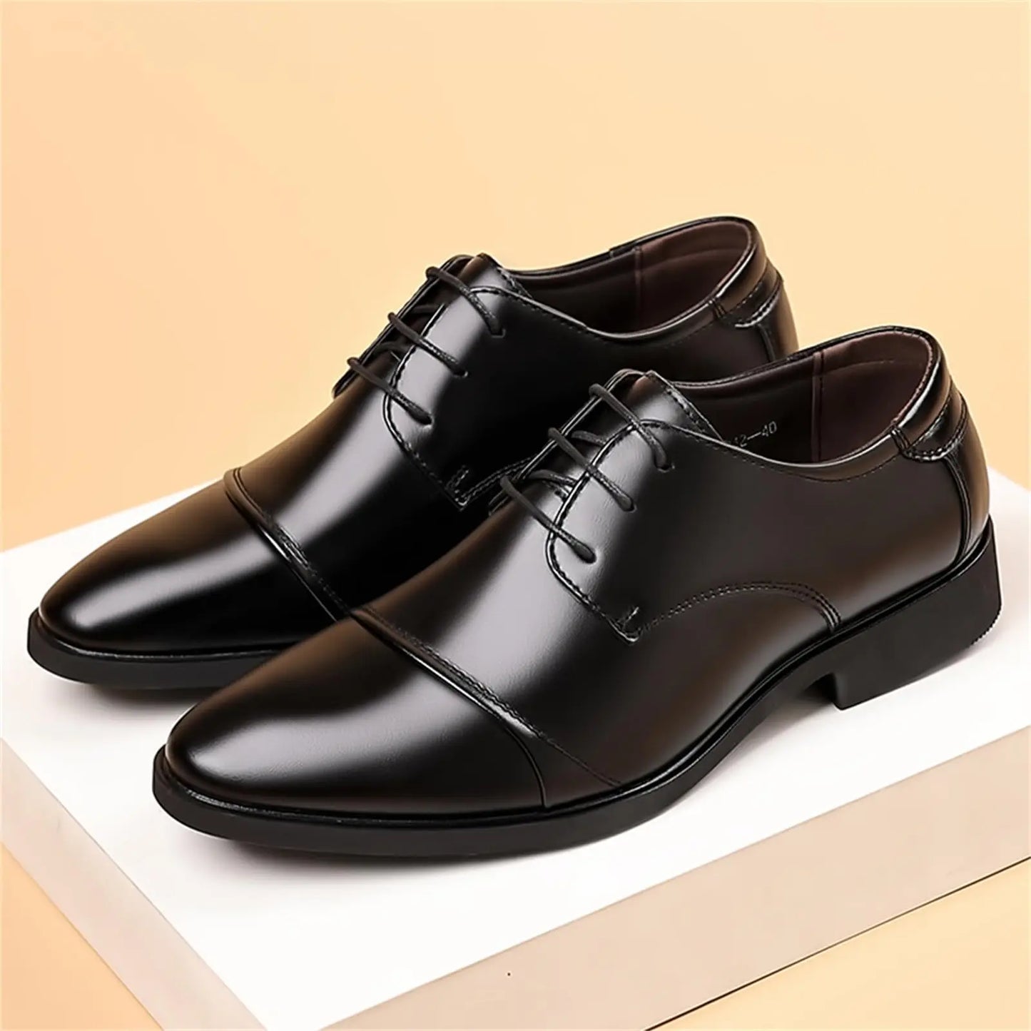 Men's Classic Modern Formal Business Oxford Dress Shoes Comfortable Tuxedo Lace-Up Derbys Casual Shoes for Men