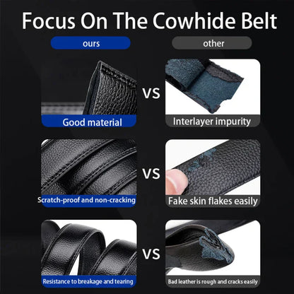 Men Belt Genuine Leather belt for men Alloy buckle ratchet belts Men Designer Belt Automatic belts