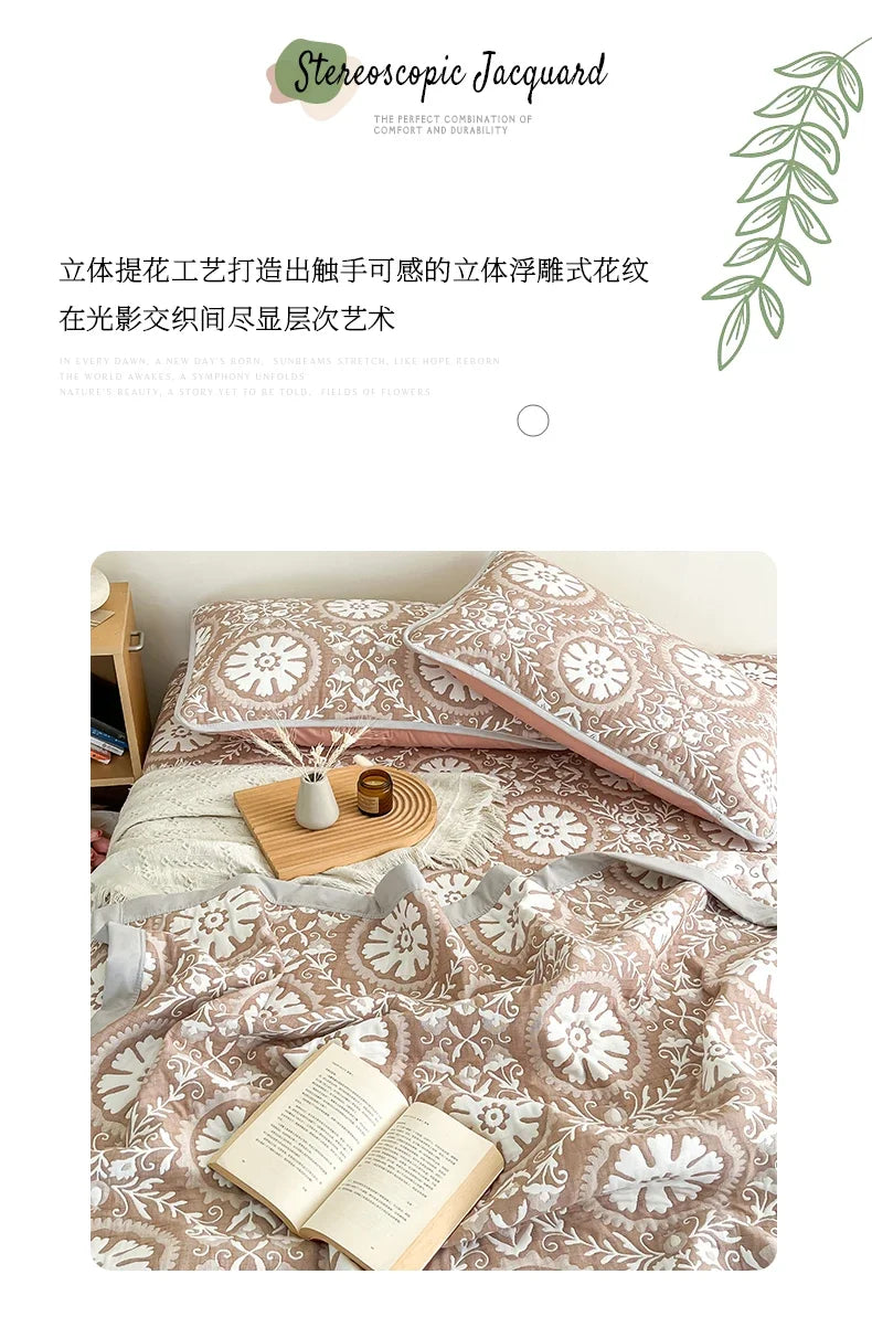 Summer blanket office nap sofa blanket air conditioner shawl blanket towel quilt dormitory summer cool quilt