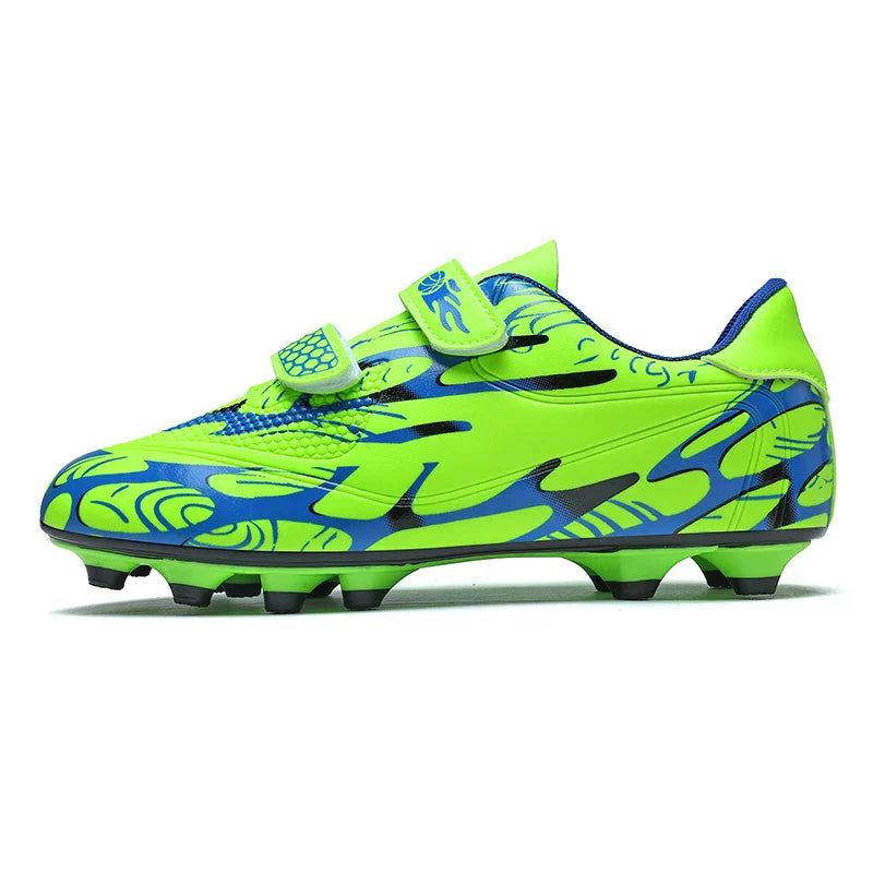 New Hot Kids Soccer Shoes School Football Boots Boys Girls Cleats Grass Sneakers Child Outdoor Athletic Training Sports Footwear