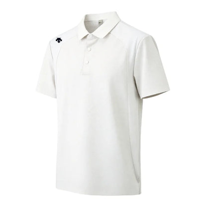 men's new summer brand short sleeves seamless polo shirt lapel printing high quality patchwork t-shirt leisure sports men's wear