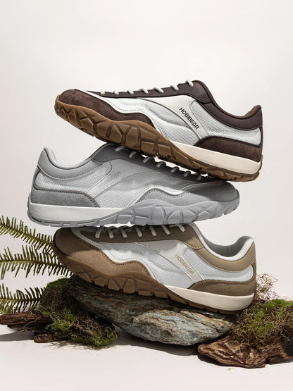 Wide Width Hiking Shoes Unisex Trekking Trail Running Sneakers Retro Non Slip Lace-Up Walking Shoes
