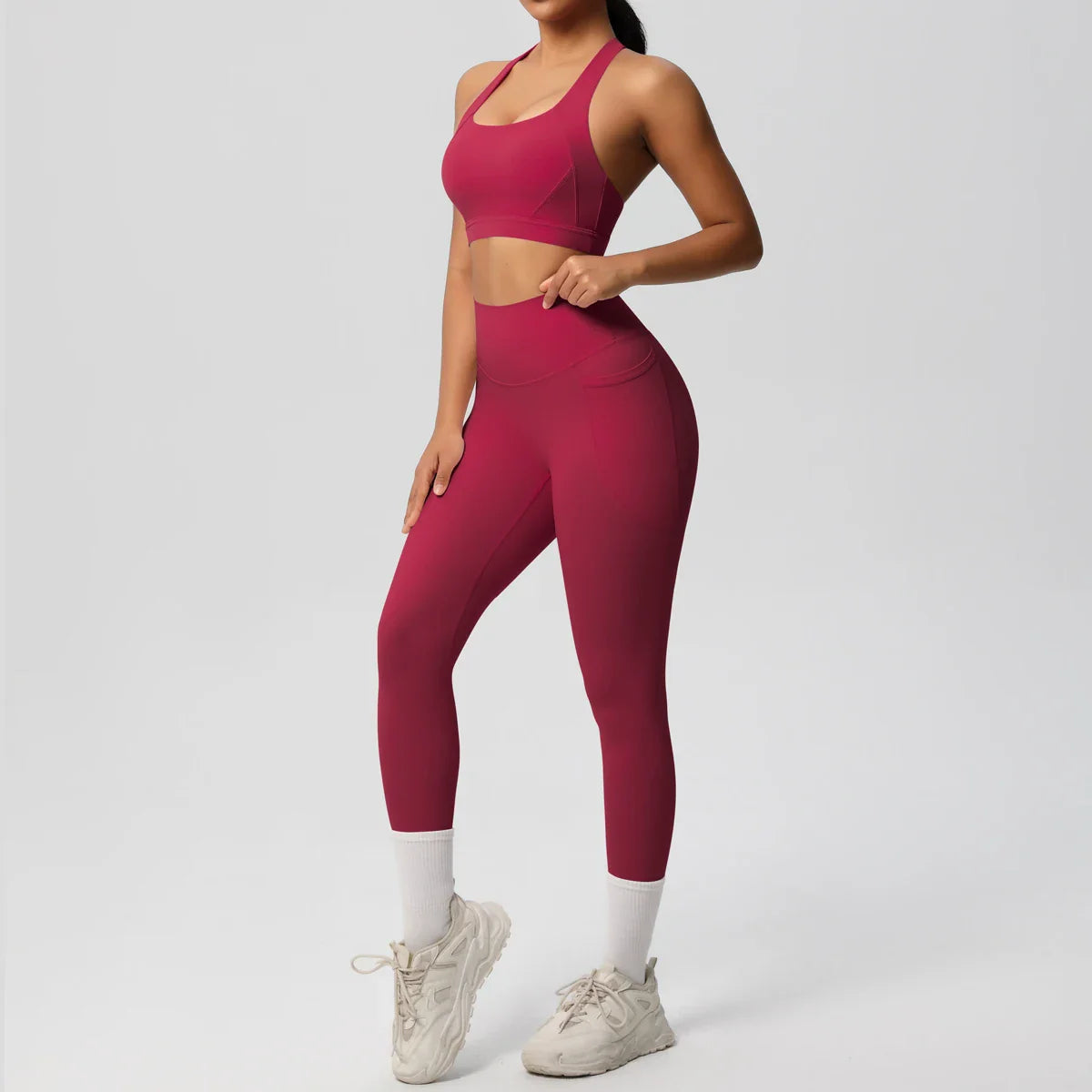Yoga Suit Sports Set Womens Sportswear Sports women's yoga bra  Tummy Control Slimming Booty Leggings Women's tracksuit