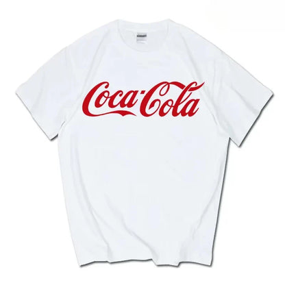 2026 Summer New Trendy Brand INS Pepsi Cola Joint T-shirt Sprite Coca-Cola Men's and Women's Loose Cotton Couple's Short Sleeves