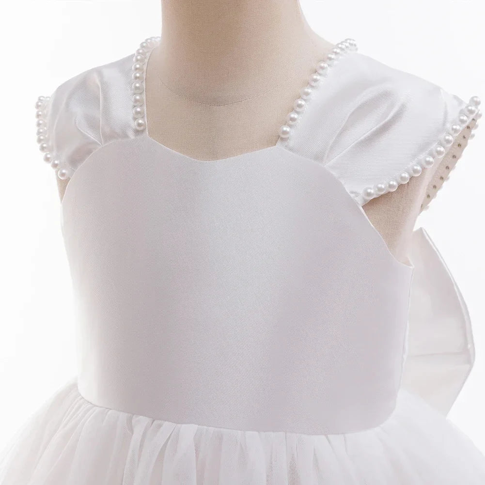 Flower girl's birthday communion party Wedding dress 2026 Formal Girl Princess Long dress for 5 6 7 8 10 12 years old