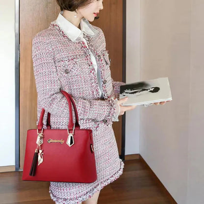 2pc/set Women Fashion Casual Totes, Luxury Handbags ,Designer Shoulder Bags, Crossbody Composite Bag Bolsos