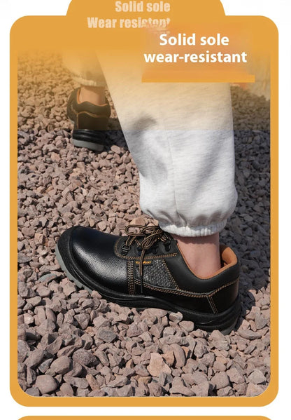 Anti-Smashing Anti-Piercing Labor Protection Shoes New Style Slip-Resistant Wear-Resistant Oil-Resistant Safety Work Footwear