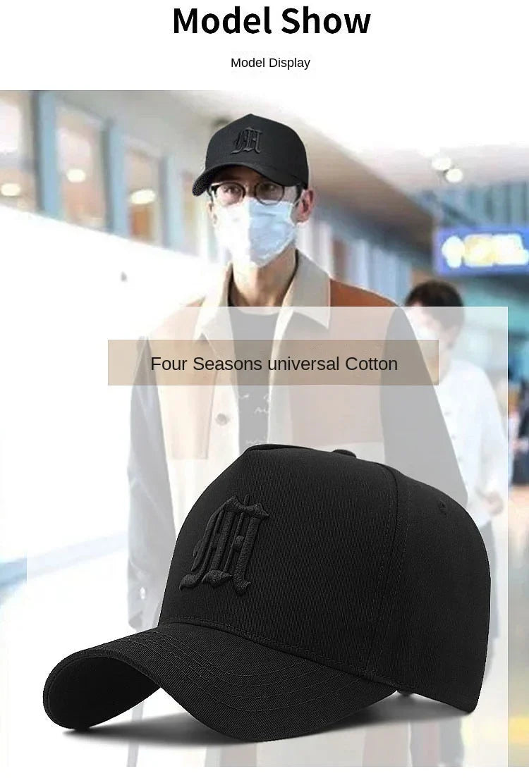 Big Head Plus Size Men's Hat Baseball Cap for Male Summer Sports Hat Hip Hop