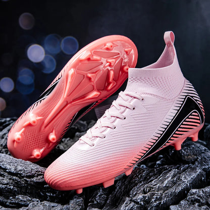 Men's football shoes professional grade FG long nail anti slip breathable summer lightweight outdoor training
