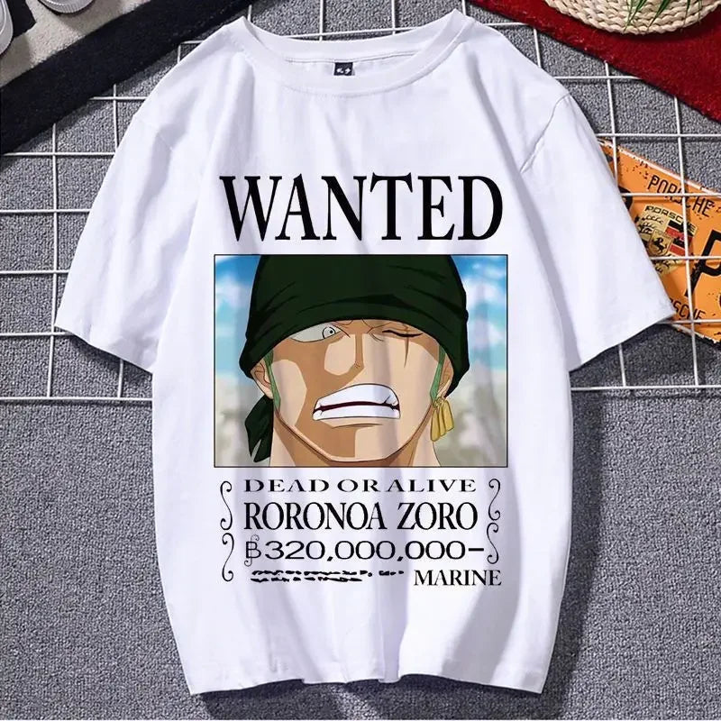 ONE T-shirt Luffy Sauron Tide Brand Peripheral Clothes Men's and Women's Summer Loose Short-sleeved Sports and Leisure Top PIECE