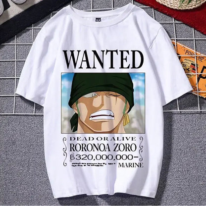ONE T-shirt Luffy Sauron Tide Brand Peripheral Clothes Men's and Women's Summer Loose Short-sleeved Sports and Leisure Top PIECE