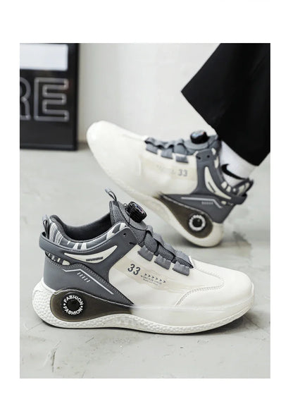 Tênis Masculino com Fivela Rotativa Confortável Antiderrapante Cadarço Durável para Atividades ao Ar Livre