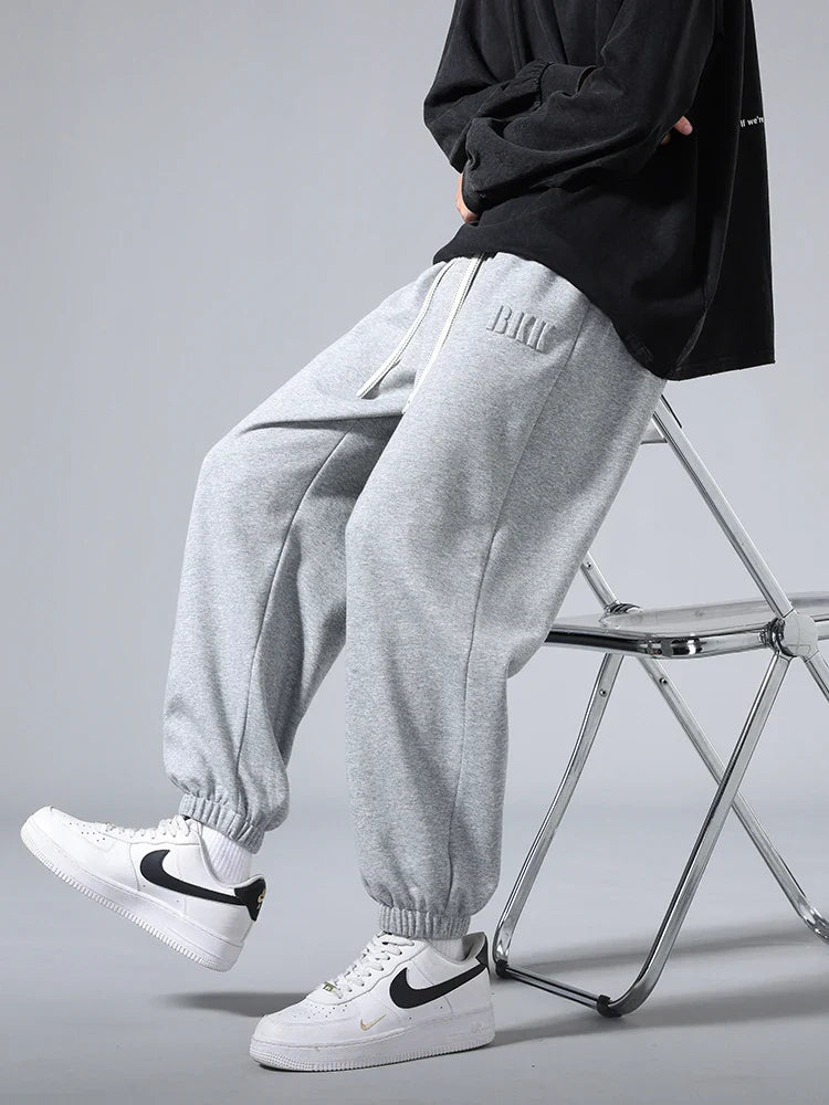Men's Jogger Cotton/Polyester Sweatpants Big Size 8XL 7XL 6XL Sports Baggy Pants Sting Banding  Hip Hop Loose Harem Trousers