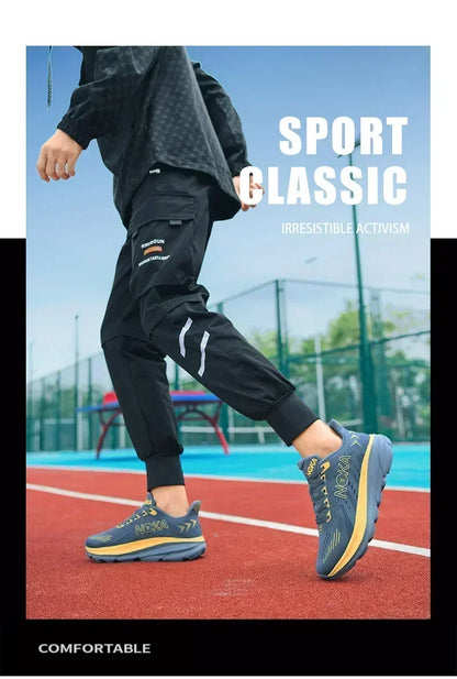 Men's Running Shoes Outdoor Couple Non-Slip Jogging Breathable Cushioning Luxury shoes Trainer Race Sneakers Mesh Off-road Shoes