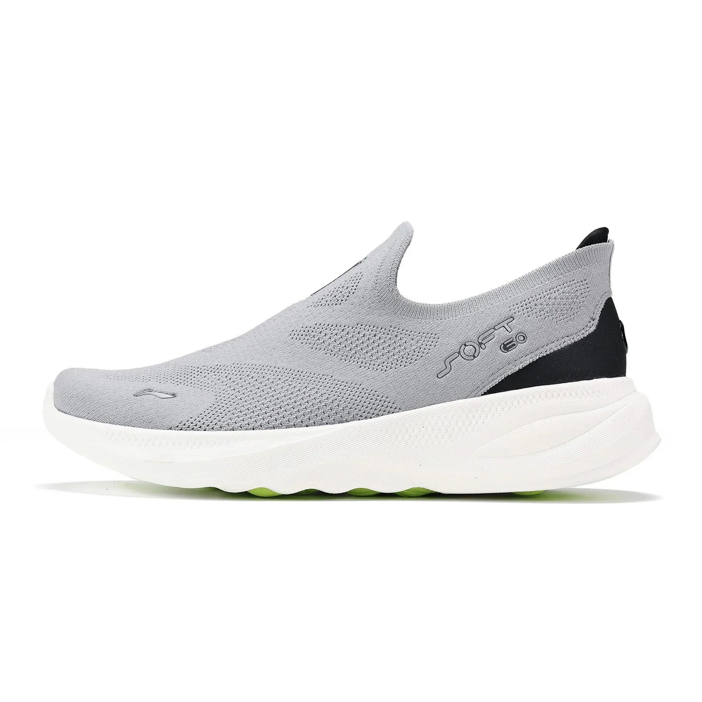 Men's SOFT GO 2 KNIT Slip-on Casual Walking Shoes Cushion Comfy Stable LiNing Mesh Jogging Daily Sports Sneakers AGLV017
