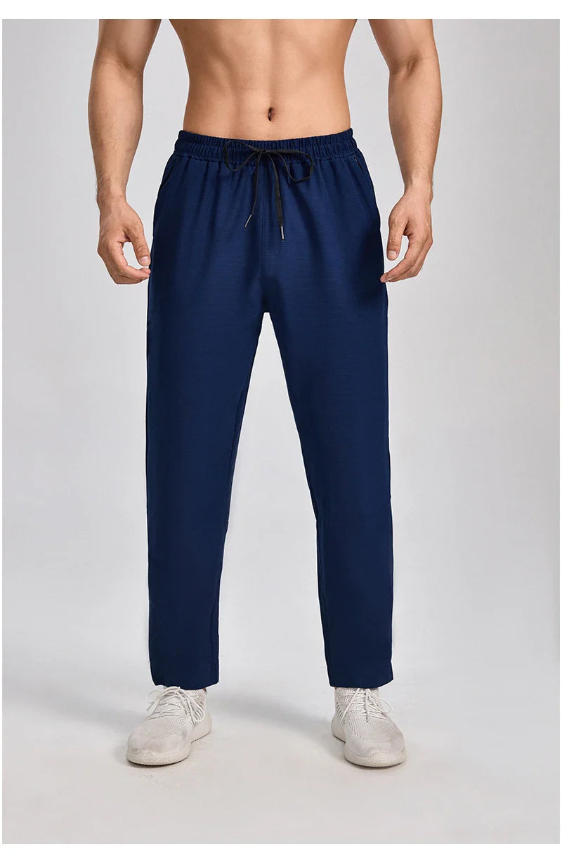 Autumn and winter new sports pants men, breathable casual fitness pants, outdoor running basketball fast dry pants