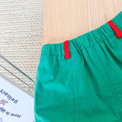 Summer Boys Clothing Set Cute Watermelon Print Tee and Shorts 2 Pcs Boys Suit