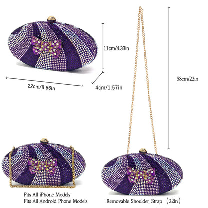 Exclusive Items for Banquet Personality Designed Irregular Bag and Stiletto Heel Diamond-Studded Handbag and Pointed Shoes