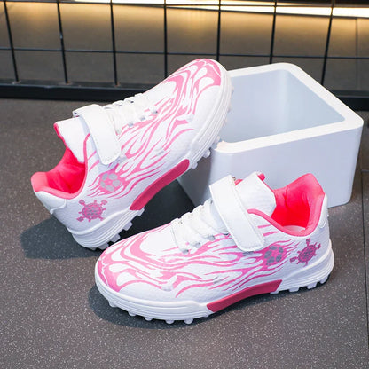 Children Soccer Cleats Fashion Design Breathable Non-slippery Soccer Shoes for Boys and Girls