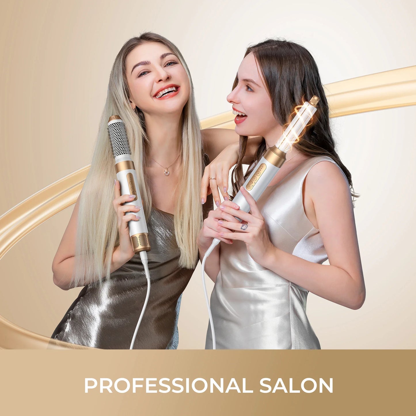 7 In 1 Hair Dryer Brush Brushless High Speed Hair Dryer with Diffuser Ionic Blow Dryer Hot Air Styling Comb Auto Hair Curler
