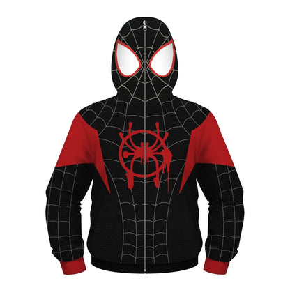 New AnimeSpider Man Iron Man Hoodie Kids Superhero Cosplay Jacket Boys Girls Zipper Star Wars Sweatshirt for Halloween Party