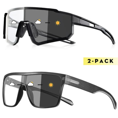 Fashion Photochromic Polarized Sunglasses Men Women Oversized Sun Glasses Male Night Vision Driving Goggles UV400
