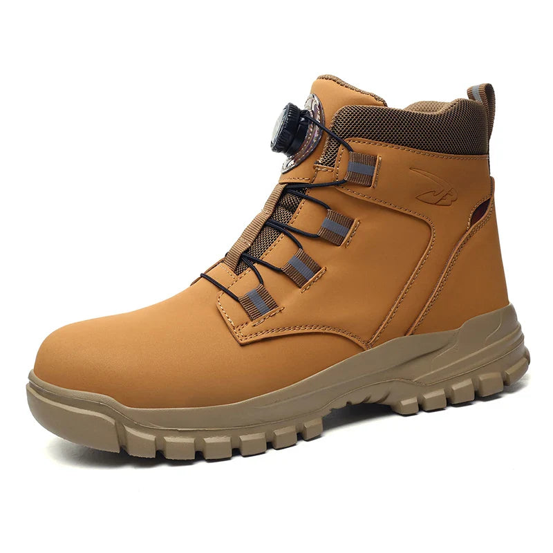 Safety Shoes Steel Toe Work Shoes Men Lightweight Kevlar-Midsole Industrial Work Boots Anti-puncture Protection Tactical Boots