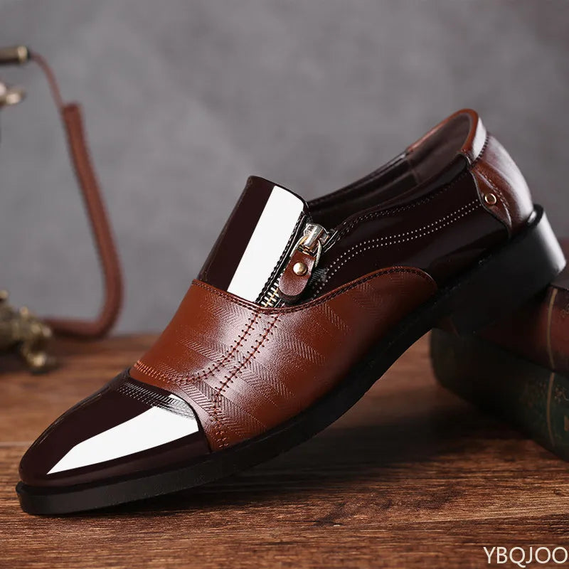 2026 Large Size Fashionable Men's Office Formal Shoes Low Cut Daily Comfortable Pointed Multifunctional Men's Wedding Shoes