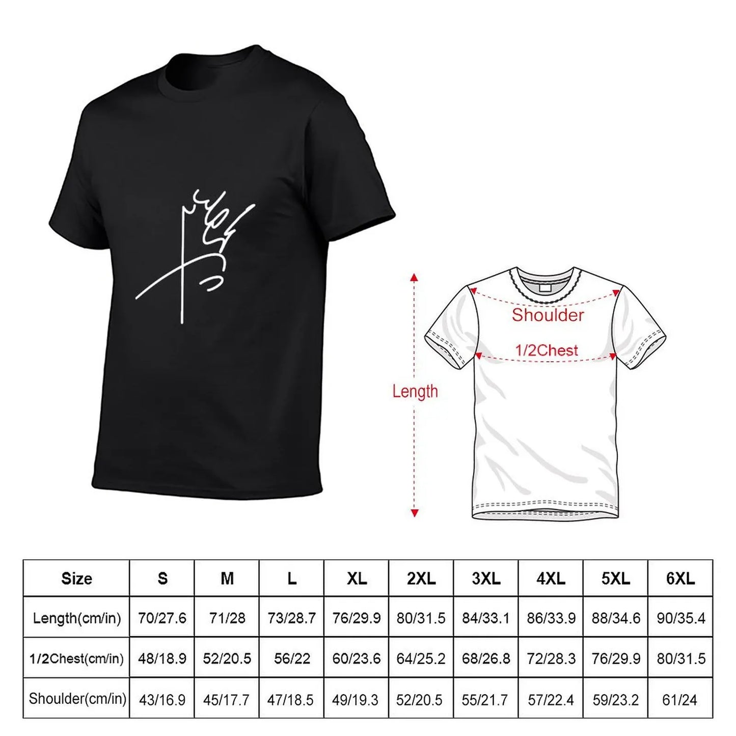 Mohammad Reza Pahlavi's signature T-Shirt sublime sweat Men's clothing