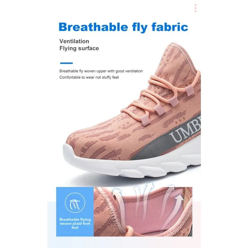 Women's Labor Protection Shoes Anti-Smashing Anti-Piercing Lightweight Breathable Durable Comfortable Work Shoes