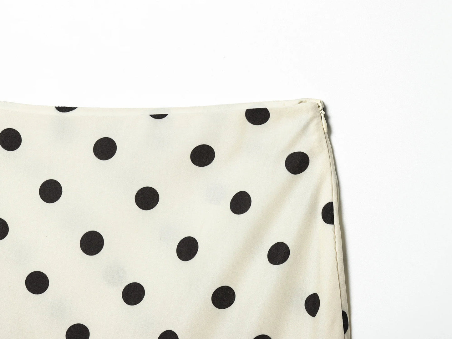 Elegant Summer Women Polka Dot Midi Skirt 2026 High Waist Irregular Hem Flowy Ruffle Skirt Beach Vacation Office Party Casual