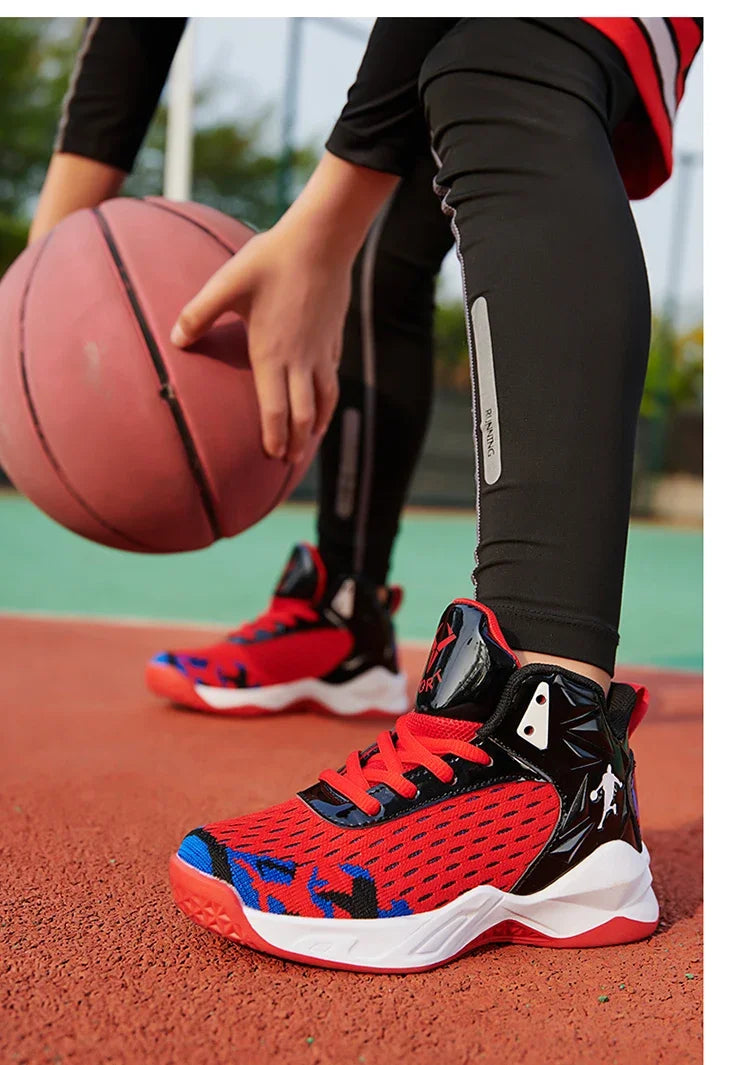 2024 New Children's Basketball Shoes for Boys Non-slip Kids Sport Shoes Wear-resistant Outdoor Kids Girls Sneakers Trainers