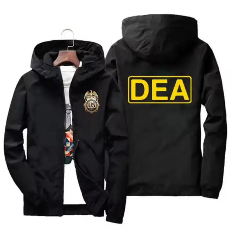 2026 Spring Men's Fashion Casual Windproof and Waterproof Outdoor Mountaineering Sport Hooded Zip-Up Jacket Top