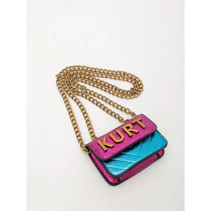 Mini Magnetic Crossbody Bag – Letter Flap, Chain Strap, Zipper Closure. Multi-Color, Perfect for Casual, Office & Everyday Use.