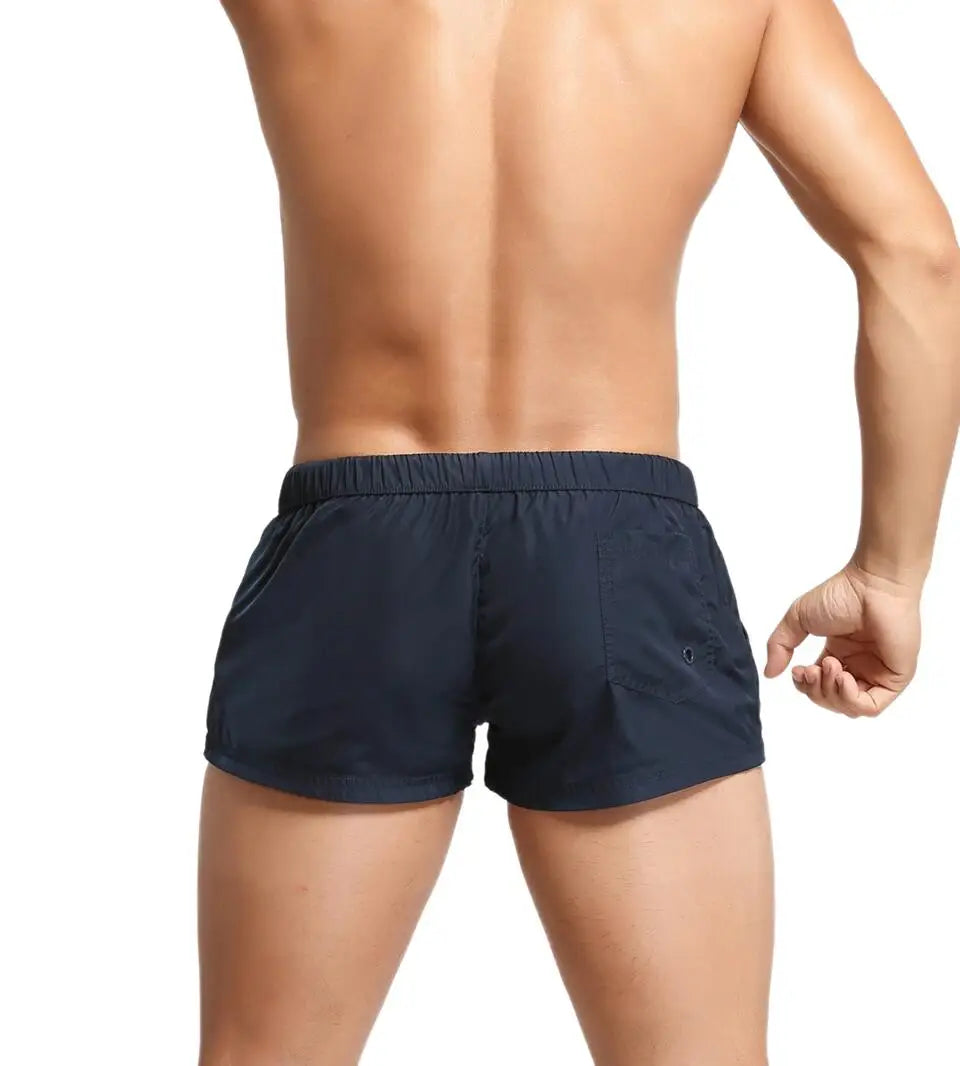 Men's Summer Beach Shorts Swimwear Trunks Board Short Pants Male Gym Shorts Swim Surf Fitness Quick Dry Shorts