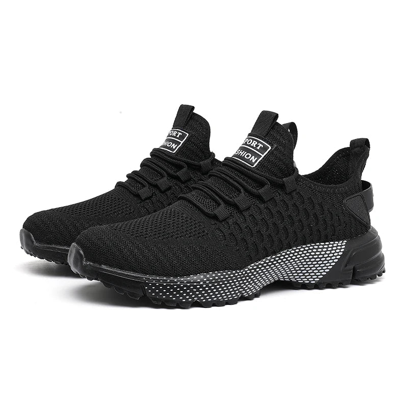 Men's Mesh Shoes Unique Grid Trend Design Breathable Comfortable Running Shoes Summer New Track  Field Basketball Sports Shoes