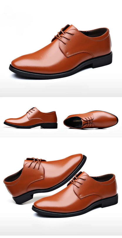 Lace Up Breathable In Summer Oxfords Shoes Social Shoe Male Pointed Toe Men's Formal Black 2025 Style Cheap Liquidation Official