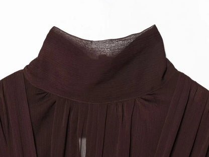 Women's 2026 New Perspective Shirts Tops Fashion Loose Long-Sleeved Elegant Spring Blouses Chic Youth Street Travel Blouses Tops