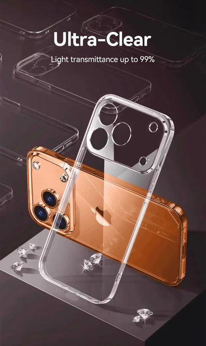 Clear Case For iPhone 17 Pro Max Anti-drop Transparent Cover Non-yellowing Shockproof Ultra Slim Cover Screen Protection