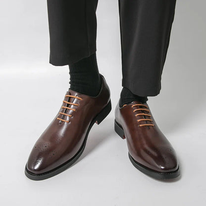 Men's Dress Shoes Trend Wedding Social Casual Leather Men Office Casual Business Shoes High Quality Formal Oxford Shoes Male