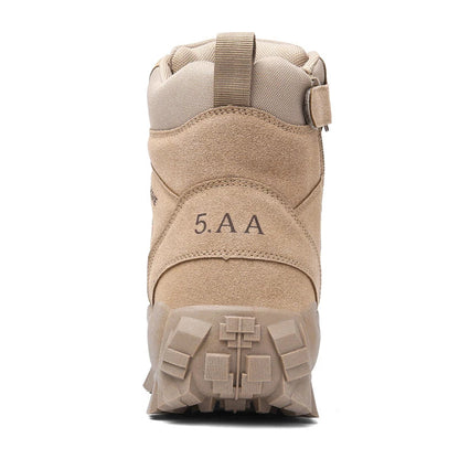 Outdoor boots, hiking shoes, hiking high top shoes, men's shoes, anti slip and wear-resistant off-road sports shoes, combat boot