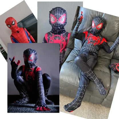SpiderMan Jumpsuits Costume PS4 Collection Set Captain America  Halloween Christmas Party Birthday Gift Spiderman Superhero
