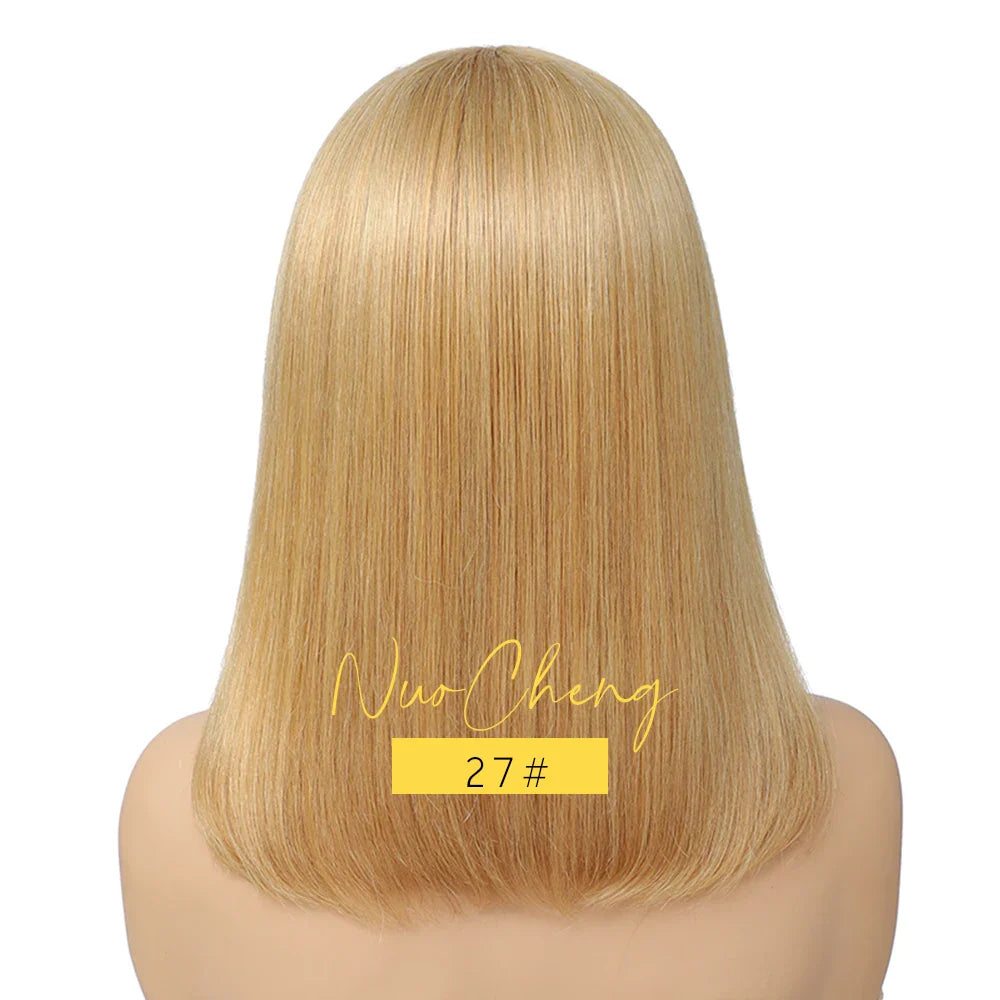 Bob Wig Human Hair 13X4 HD Lace Frontal Short Straight Lace Front Bob Wigs for Black Women Human Hair Wine Red 99J Burgundy