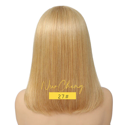Bob Wig Human Hair 13X4 HD Lace Frontal Short Straight Lace Front Bob Wigs for Black Women Human Hair Wine Red 99J Burgundy