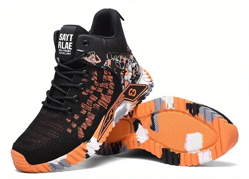 High Top Protective Safety Shoes Men Steel Toe Work Shoes Men Women Work Safety Boots Anti Smash Safety Indestructible WorkBoots