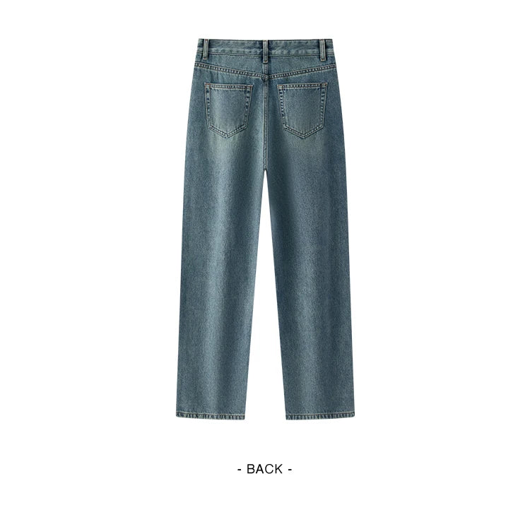 Semir Jeans Women Vintage Long Trousers 2025 New Spring Wide-leg Trousers Comfortable Soft Versatile Trousers