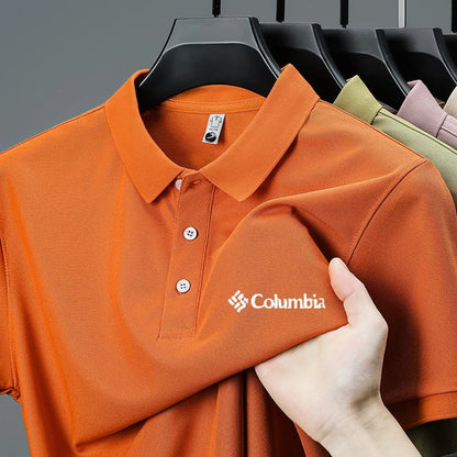 High End Brand New Men's Lapel Polo Shirt Summer Exquisite Letter Print Short Sleeve T-Shirt Business Leisure Fashion Men's Wear